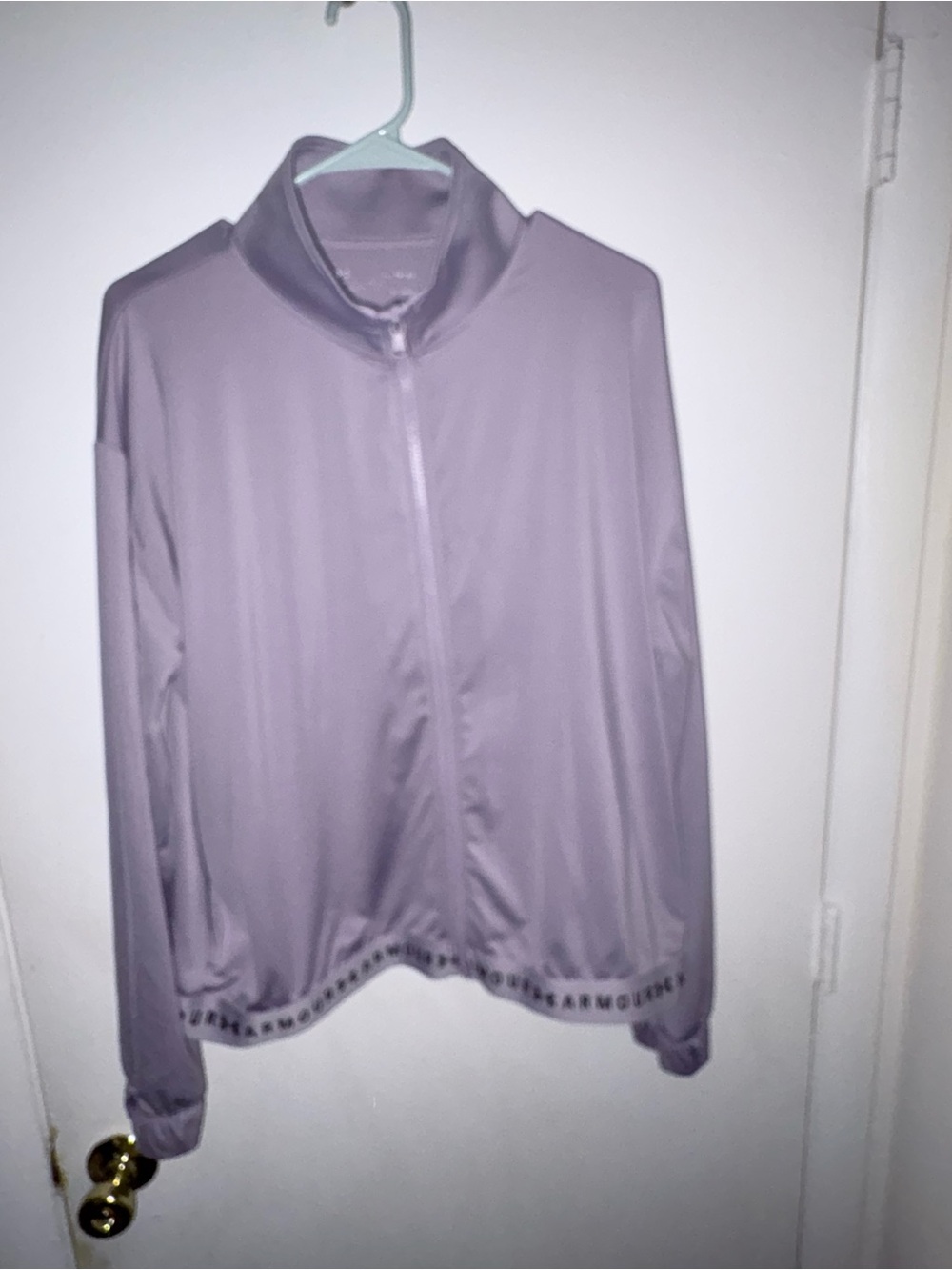 Under Armour Lavender Full-Zip Bomber Jacket